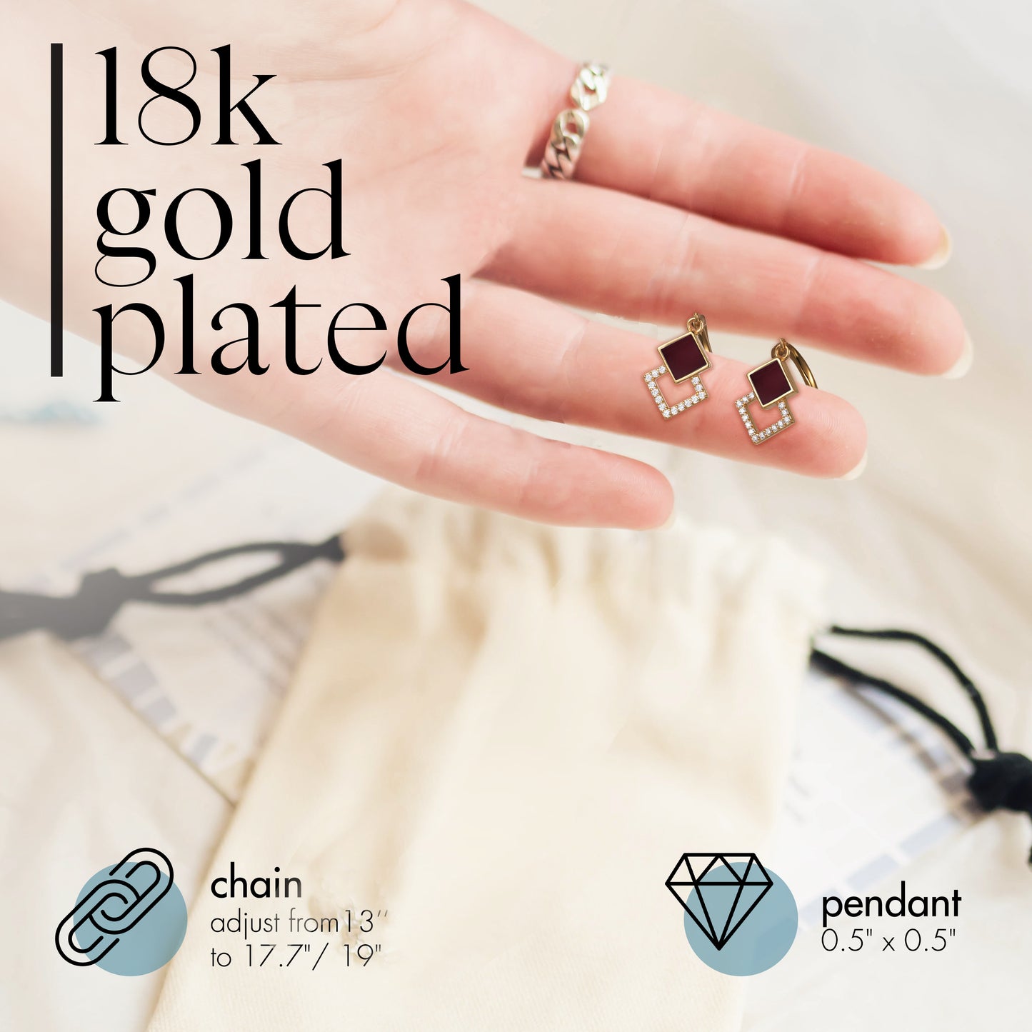 Bible Earrings - 18K Gold Plated
