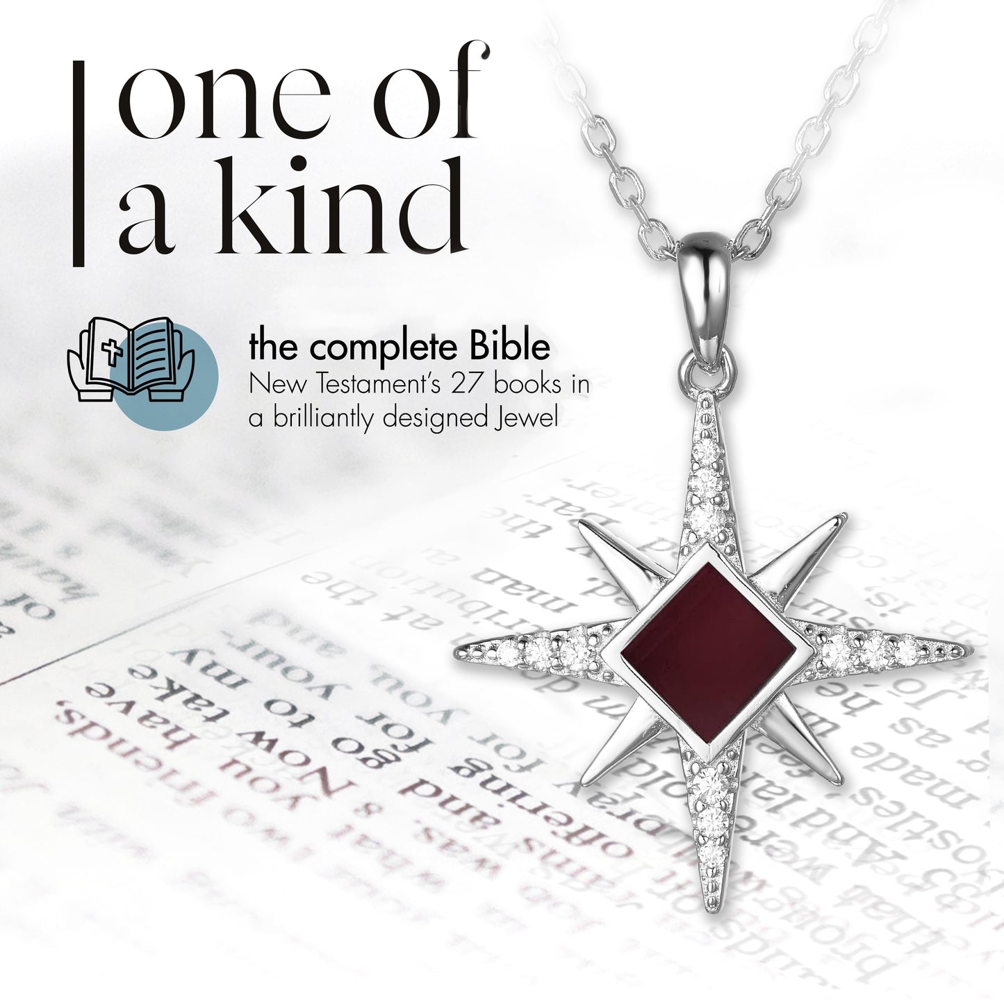 Nano Bible Star Necklace – Inspirational Christian Jewelry Gift