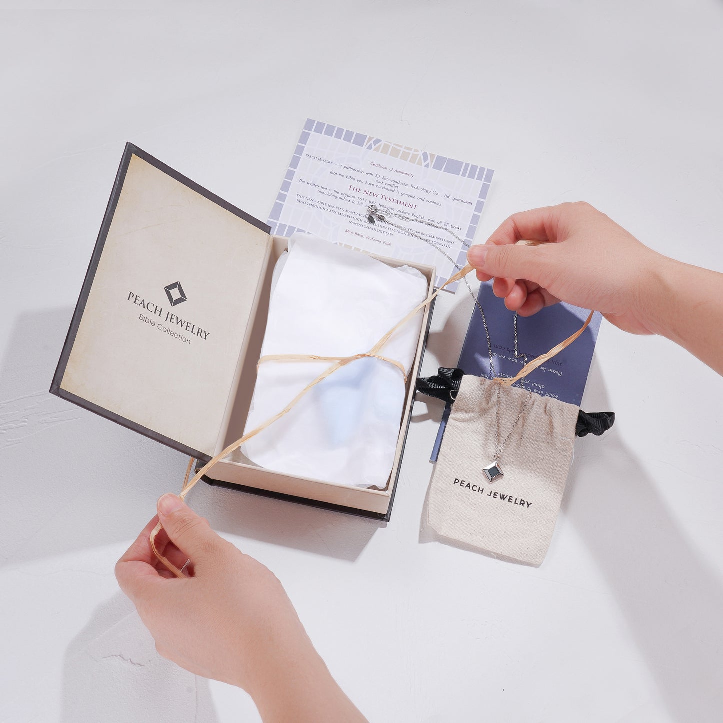 Gold Bible Pendant for Women
