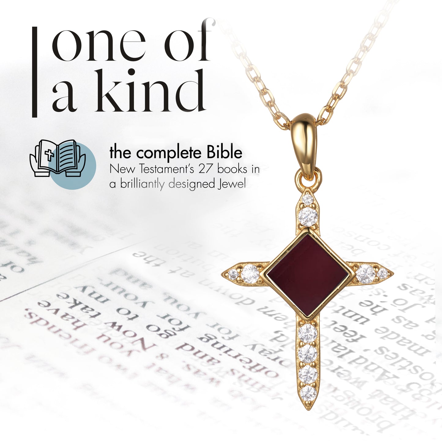 Cross Bible Necklace for Women