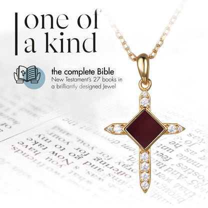 Cross Bible Necklace for Women