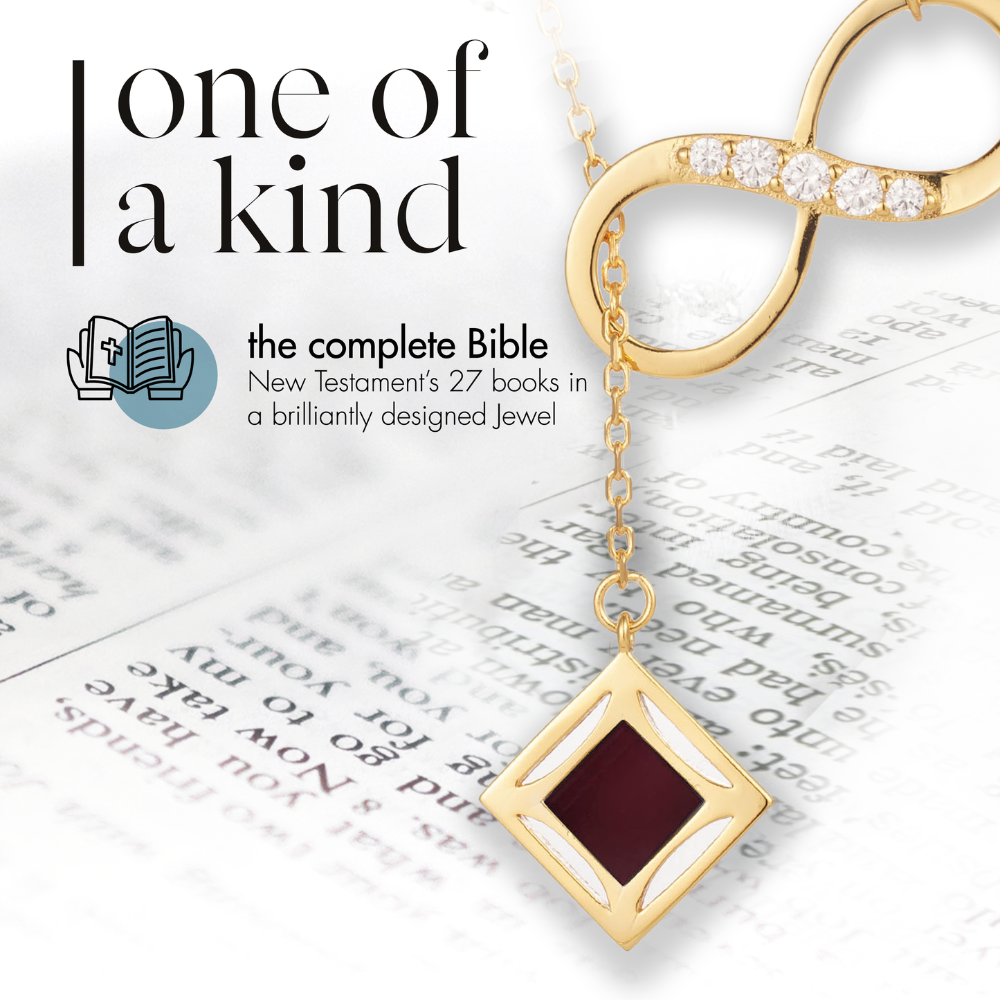 Infinity Bible Necklace for Women
