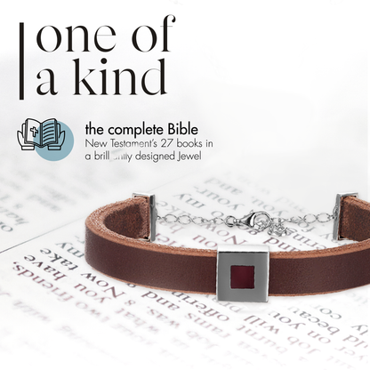 Men’s Bible Bracelet – Leather