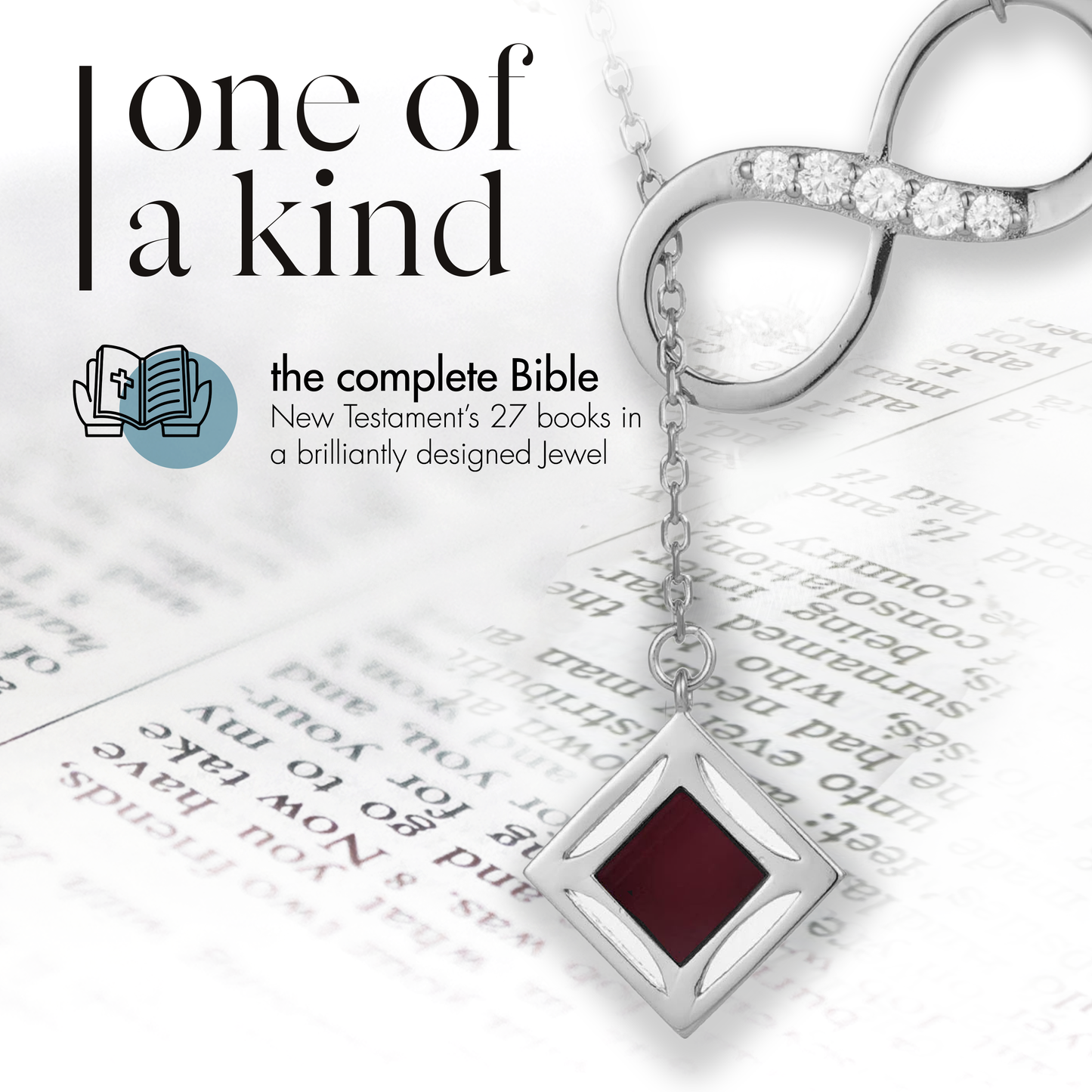 Infinity Bible Necklace for Women
