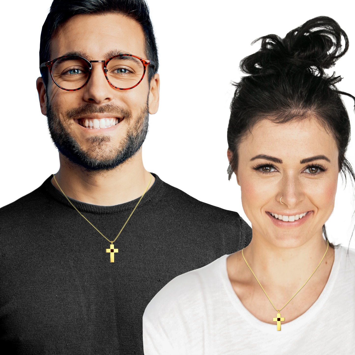 Bible Cross Necklace – Gold or Silver