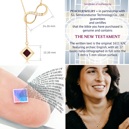 Infinity Bible Necklace for Women