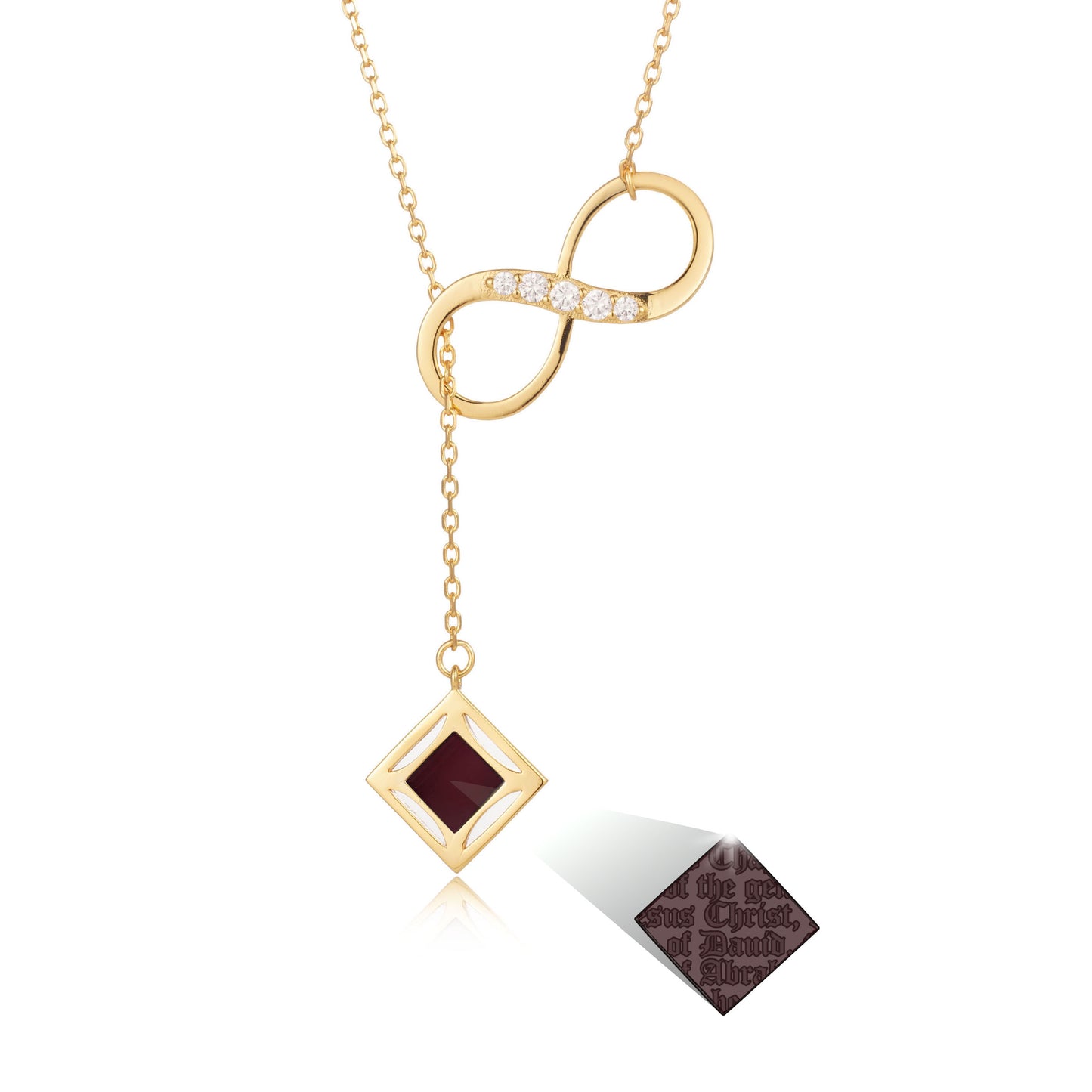Infinity Bible Necklace for Women