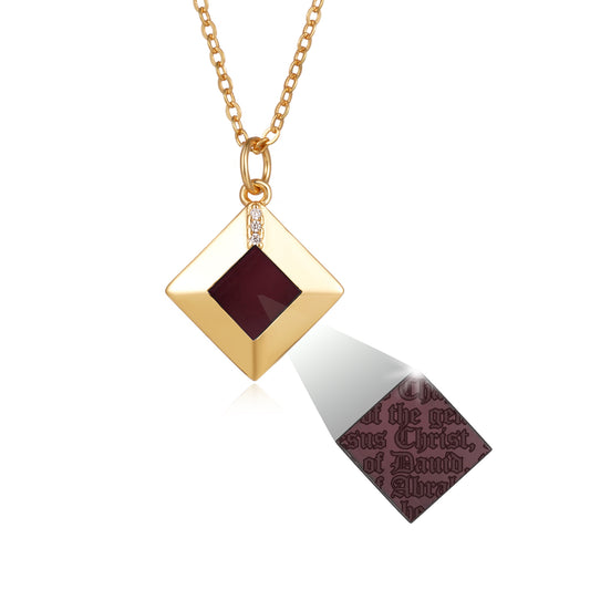Gold Bible Pendant for Women