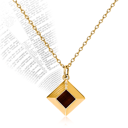 Gold Bible Pendant for Women