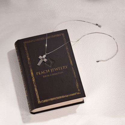 Bible Cross Necklace – Gold or Silver