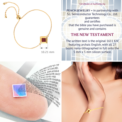 Bible Bracelet for Women – Adjustable - Silver & Gold