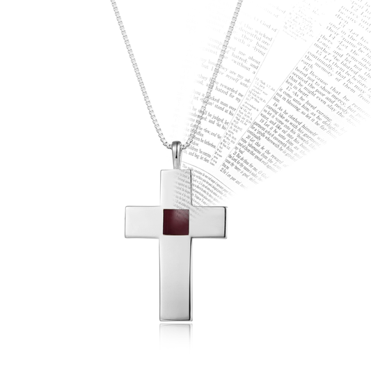 Bible Cross Necklace – Gold or Silver