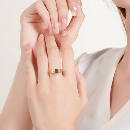 Gold Bible Ring – New Testament Engraved